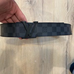 Authentic LV Belt Damier Graphite Belt